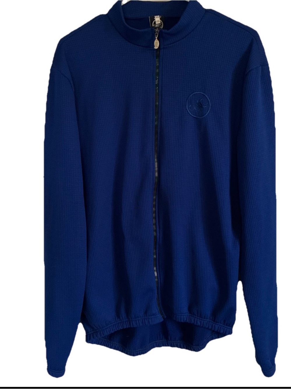 Castelli-Men’s Prosecco Grid Fleece Jacket Navy Full Zip Cycling Sz 3XL Italian